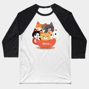 ( meow )  Cute cats Baseball T-Shirt